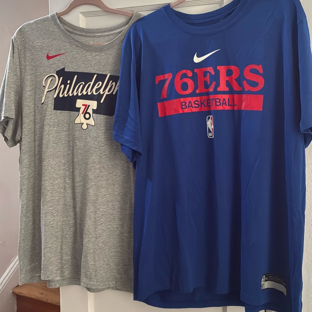 Philadelphia 76ers NBA Nike Dri-Fit Shirts
